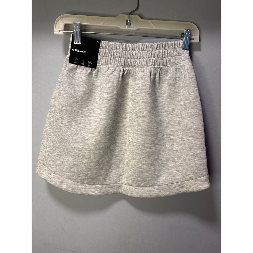 Abercrombie & Fitch YPB neoKNIT Mini Skirt Heather Gray Active Skirt XS NWT - Picture 2 of 4